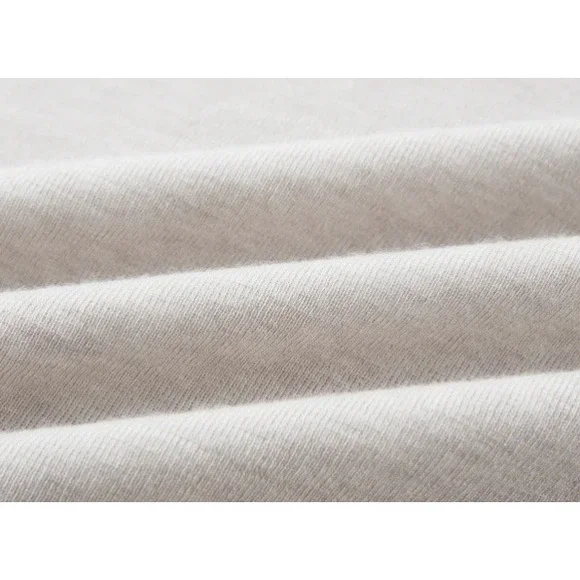 NEW OGL Merino Wool Tencel Drape Neck Long Sleeve Top Beige Large Built-in Bra - Picture 5 of 8